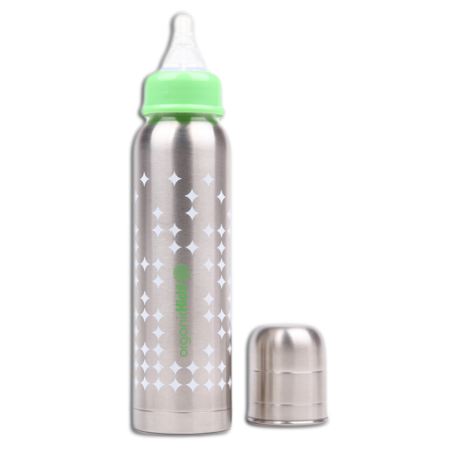 Biberon Inox, paroi simple, Flutterbye 200ml