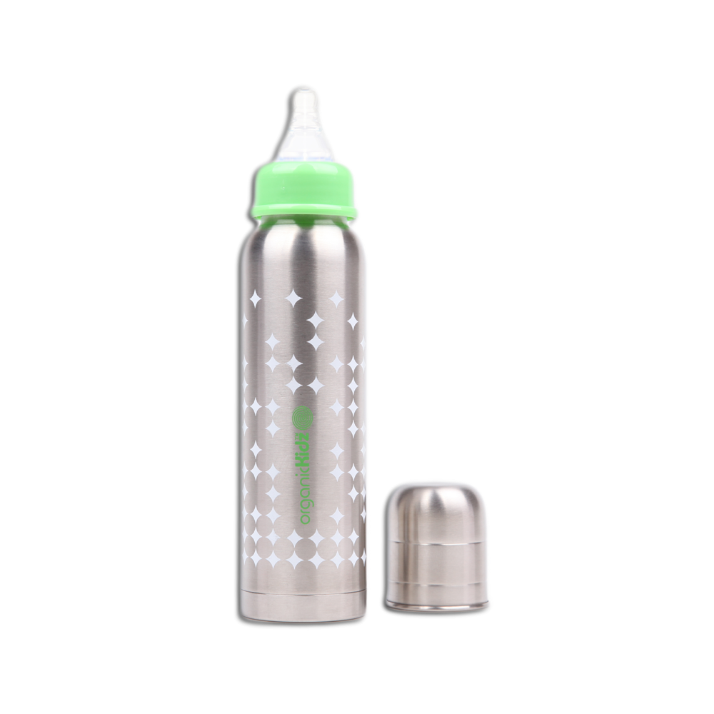 2 Biberon (greon+rose), biberon, biberon inox, thermos pour bébé, biberon,  biberon