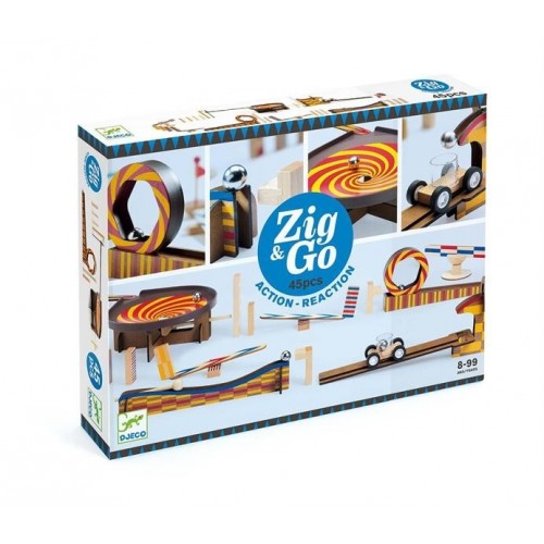 Jeu de réaction en chaîne Zig & Go 45 pcs