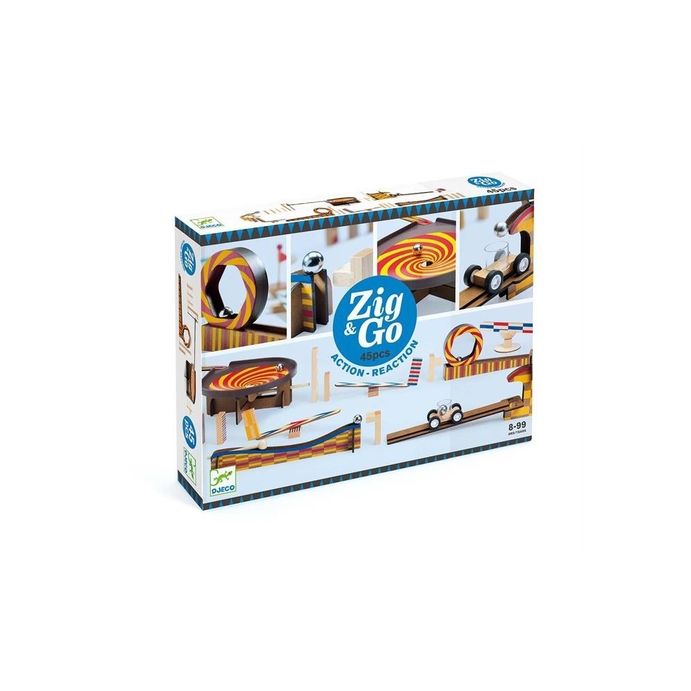 Jeu de réaction en chaîne Zig & Go 45 pcs